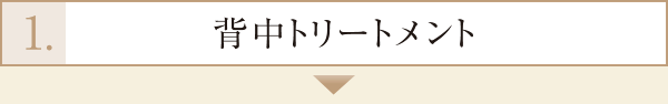 1.背中トリートメント
