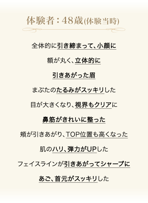 トリートメント後の変化